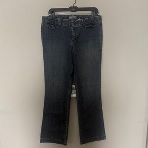 Dockers Collection Slightly Curvy Low Rise Blue Jeans size 8 medium